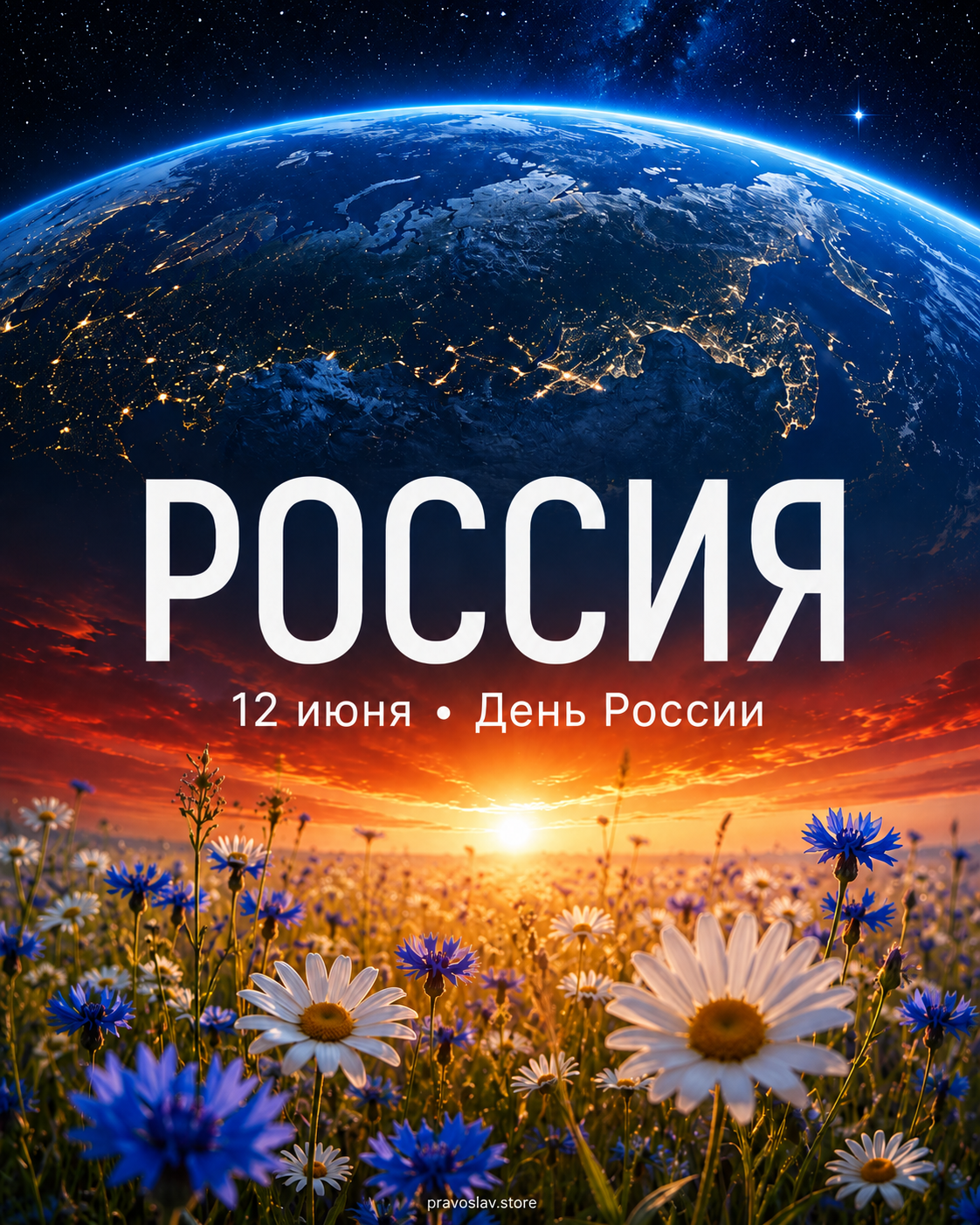 День России открытка 14