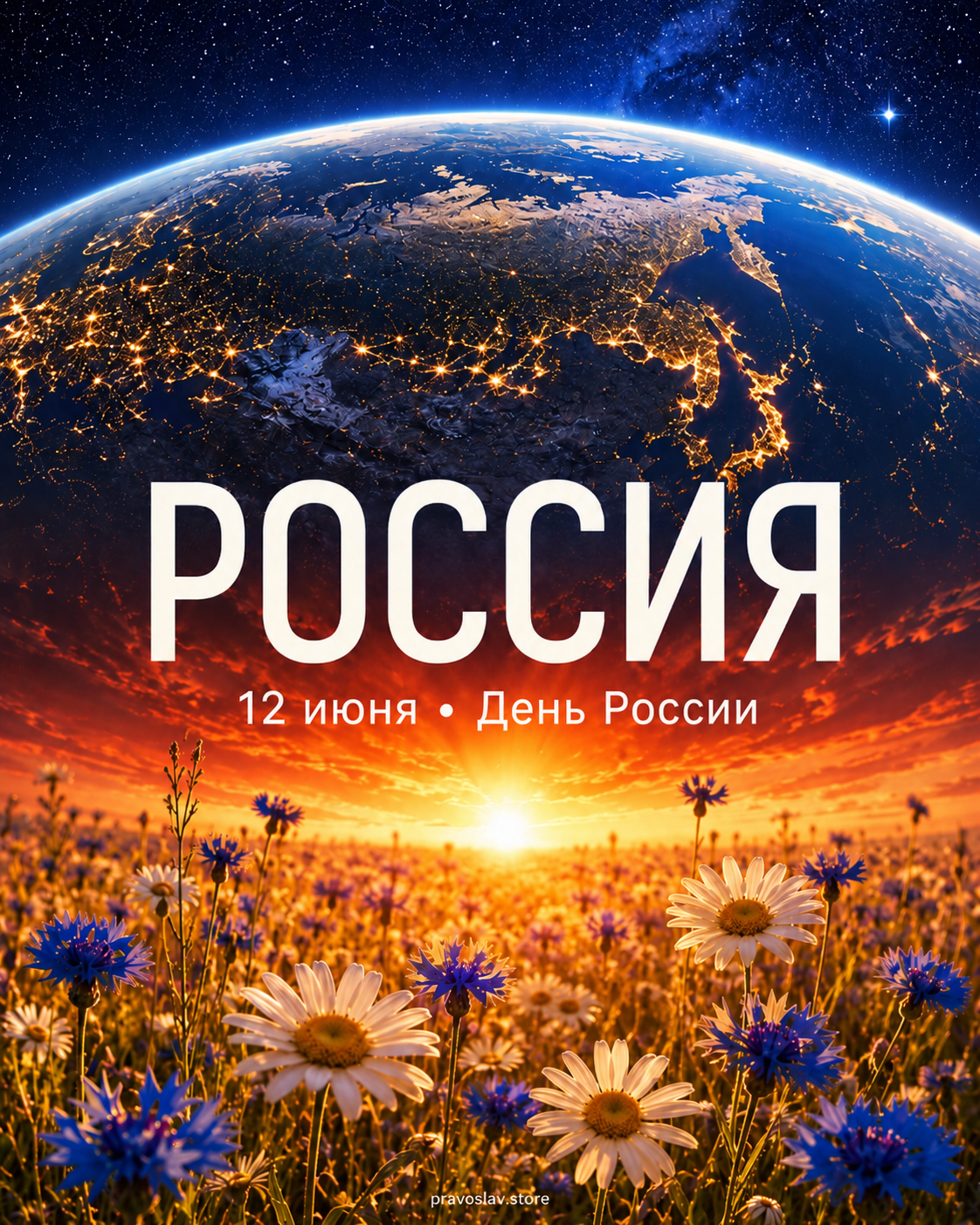 День России открытка 16
