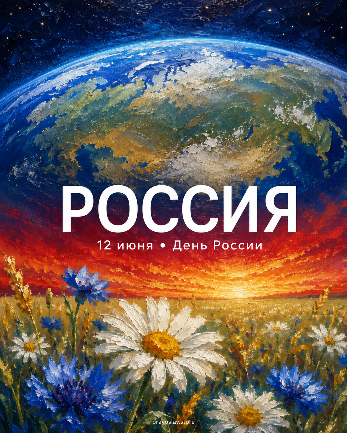 День России открытка 17