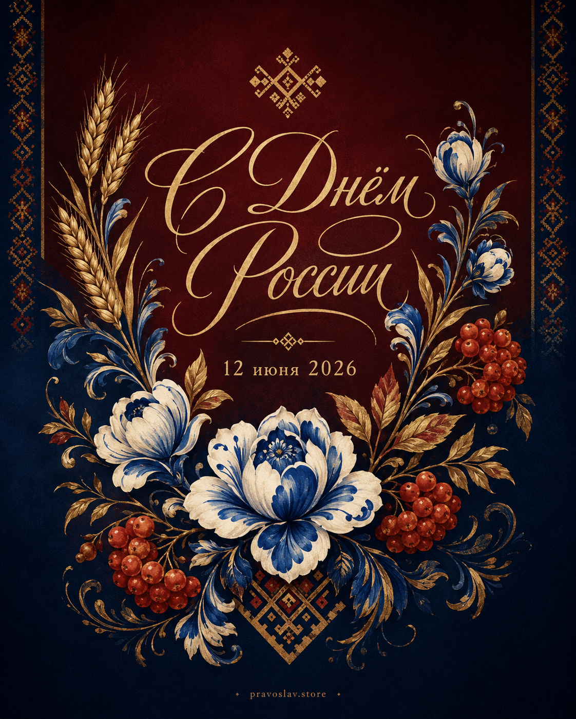 День России открытка 19