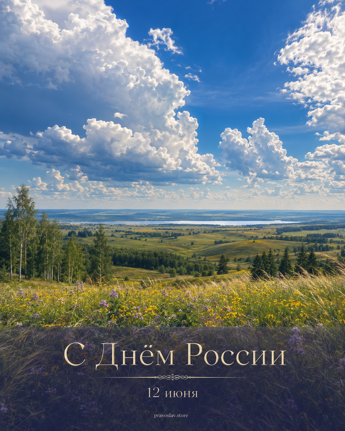 День России открытка 25