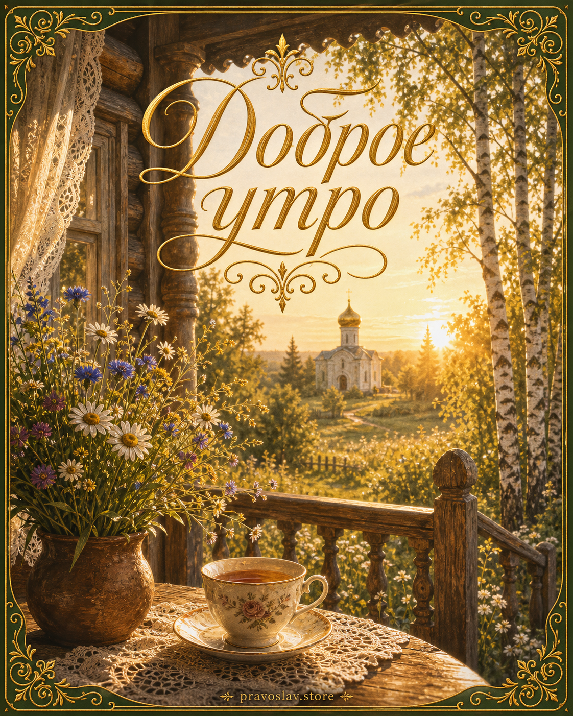 Открытка Доброе утро