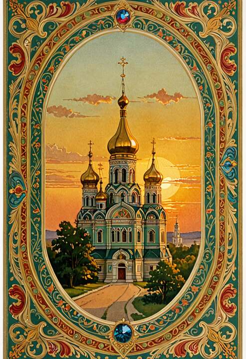 Дореволюционная открытка на Пасху